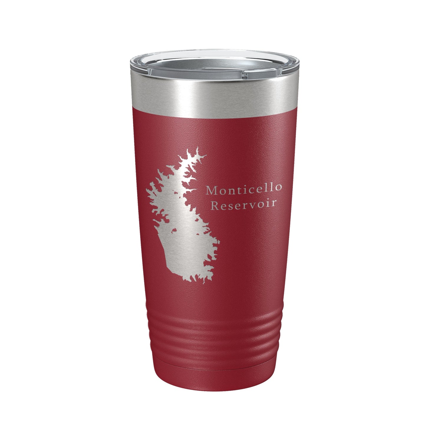 Monticello Reservoir Tumbler Lake Map Travel Mug Insulated Laser Engraved Coffee Cup South Carolina 20 oz-18