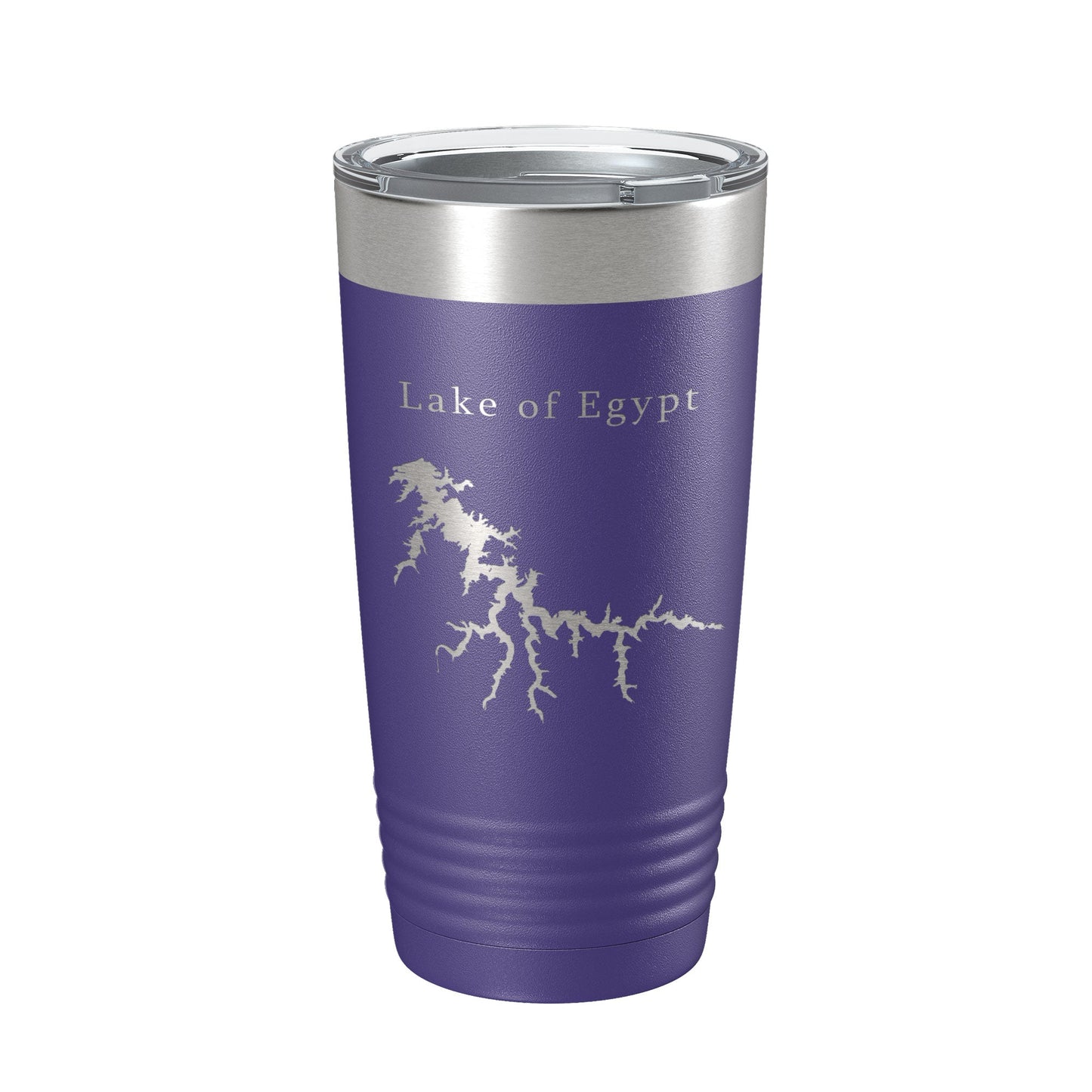 Lake of Egypt Map Tumbler Travel Mug Insulated Laser Engraved Coffee Cup Illinois 20 oz-15