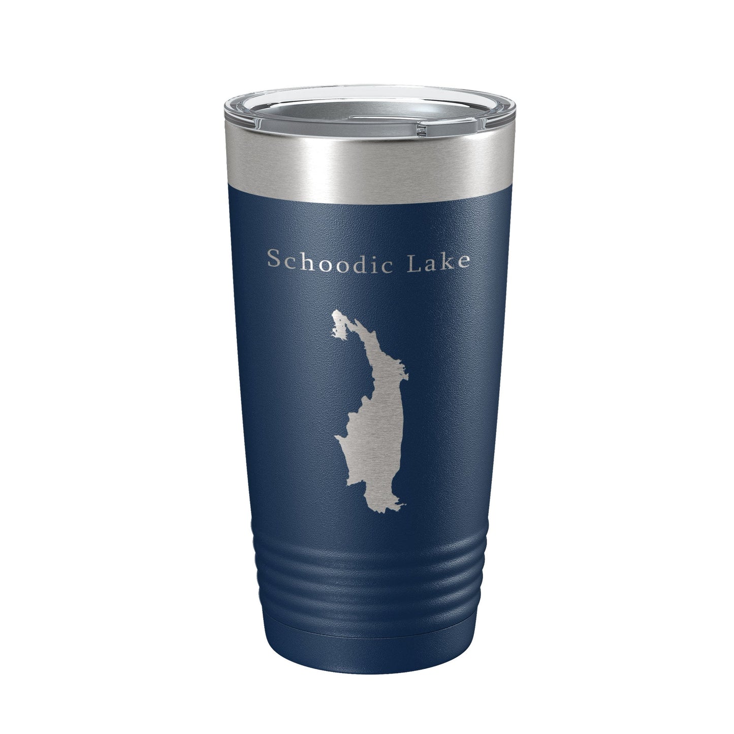 Schoodic Lake Map Tumbler Travel Mug Insulated Laser Engraved Coffee Cup Maine 20 oz-2