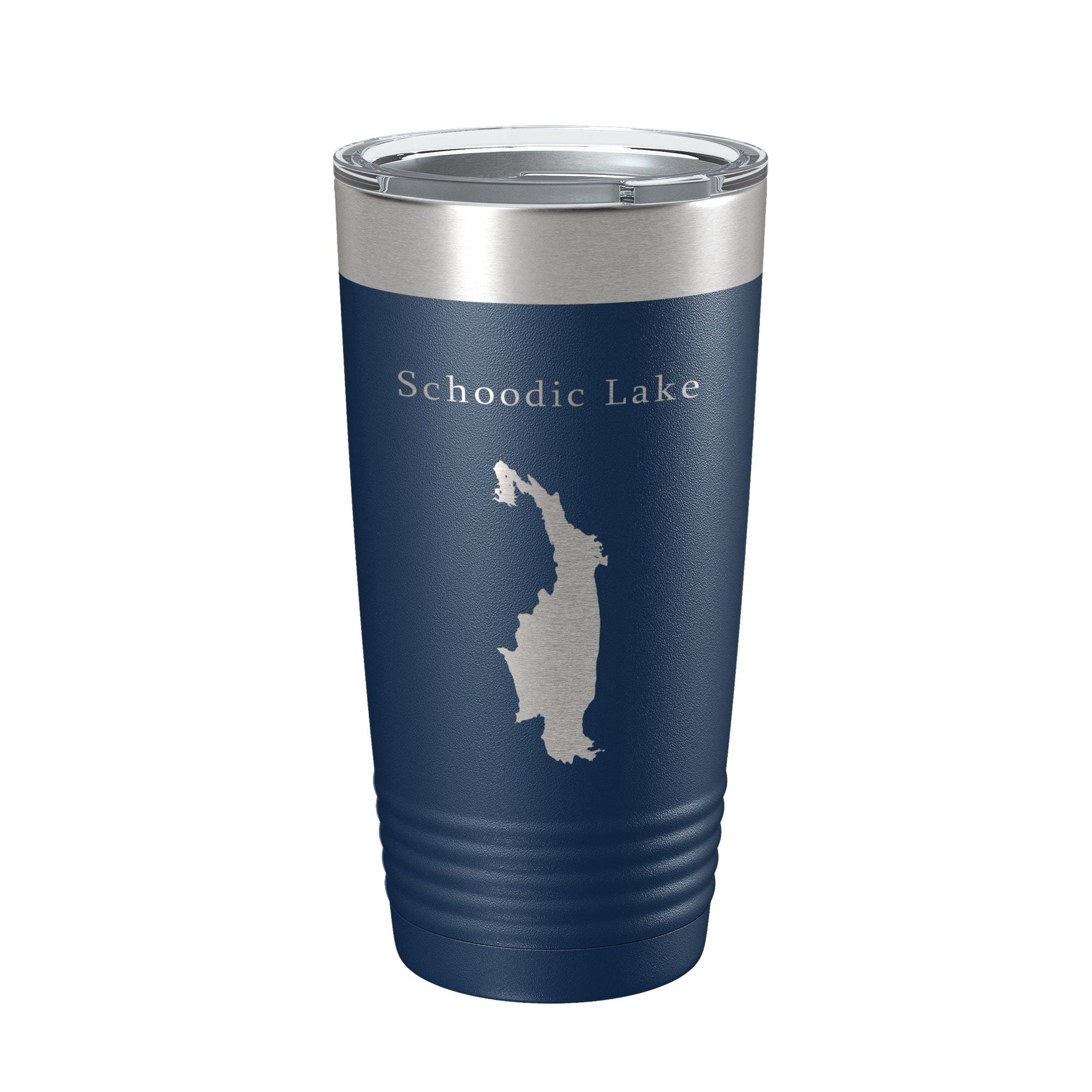 Schoodic Lake Map Tumbler Travel Mug Insulated Laser Engraved Coffee Cup Maine 20 oz-2