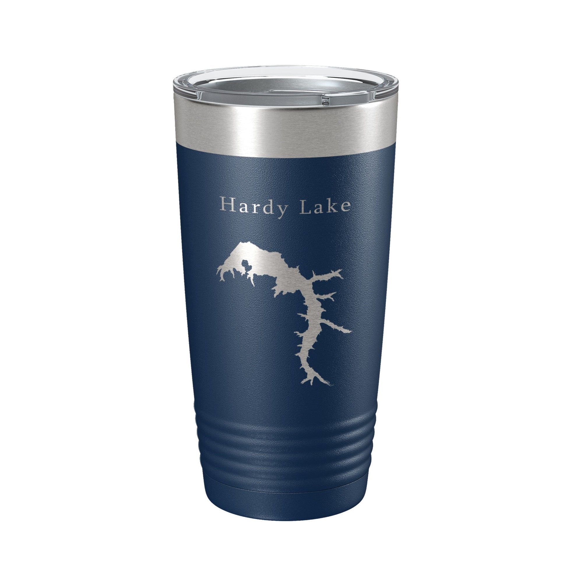 Hardy Lake Map Tumbler Travel Mug Insulated Laser Engraved Coffee Cup Indiana 20 oz-2