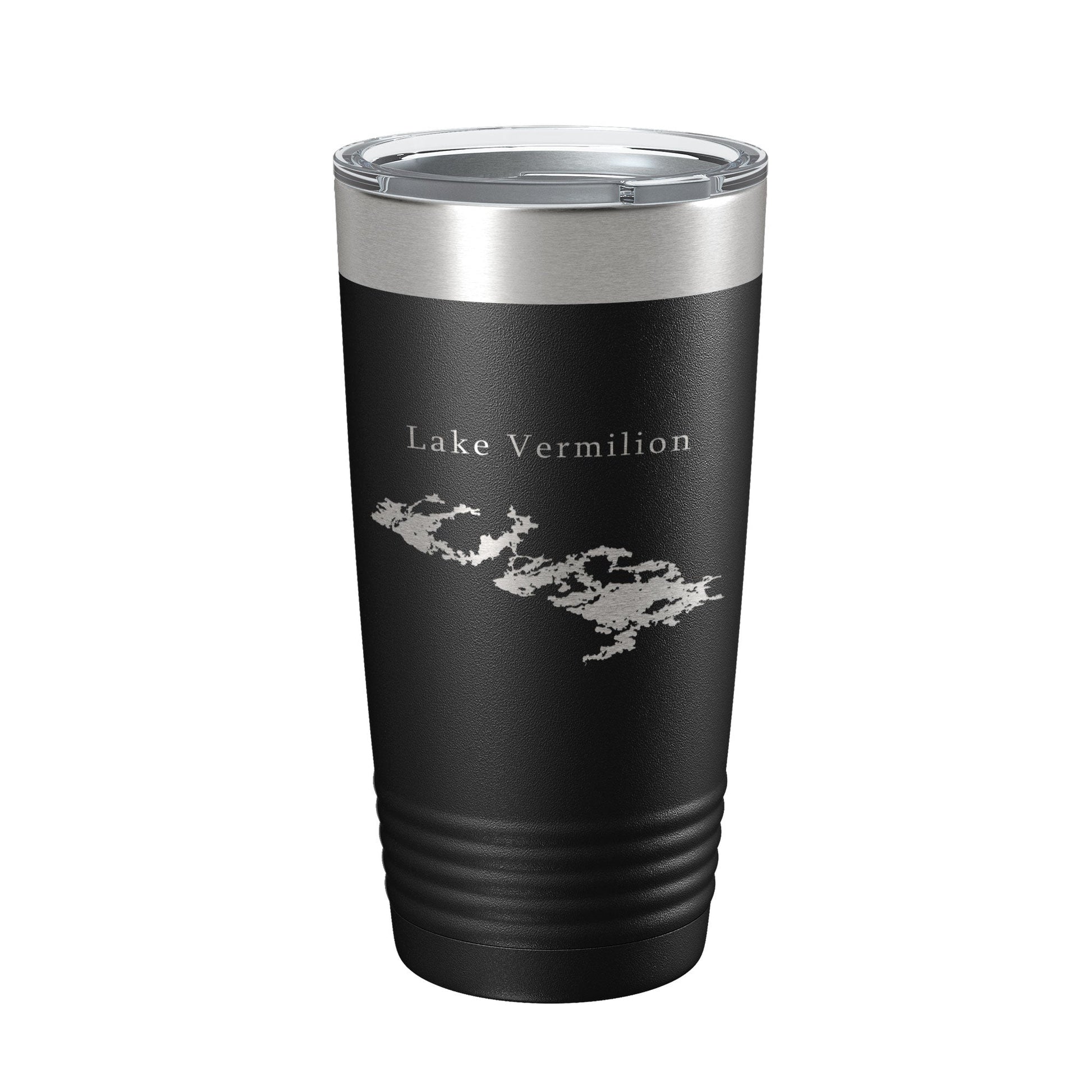Lake Vermilion Map Tumbler Travel Mug Insulated Laser Engraved Coffee Cup Minnesota 20 oz-0