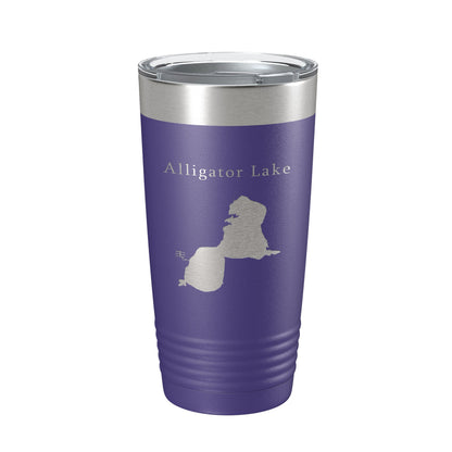 Alligator Lake Map Tumbler Travel Mug Insulated Laser Engraved Coffee Cup Osceola Kissimmee Florida 20 oz-15
