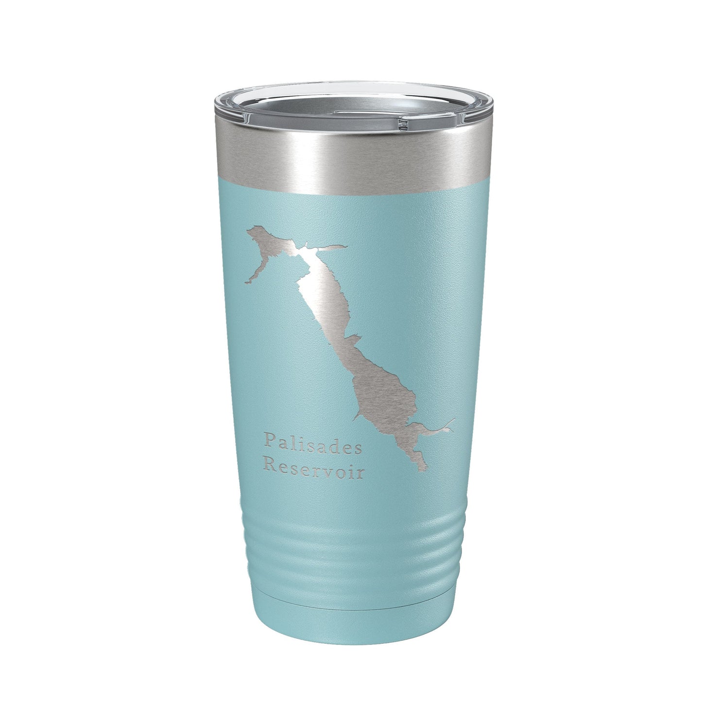 Palisades Reservoir Tumbler Lake Map Travel Mug Insulated Laser Engraved Coffee Cup Idaho Wyoming 20 oz-13