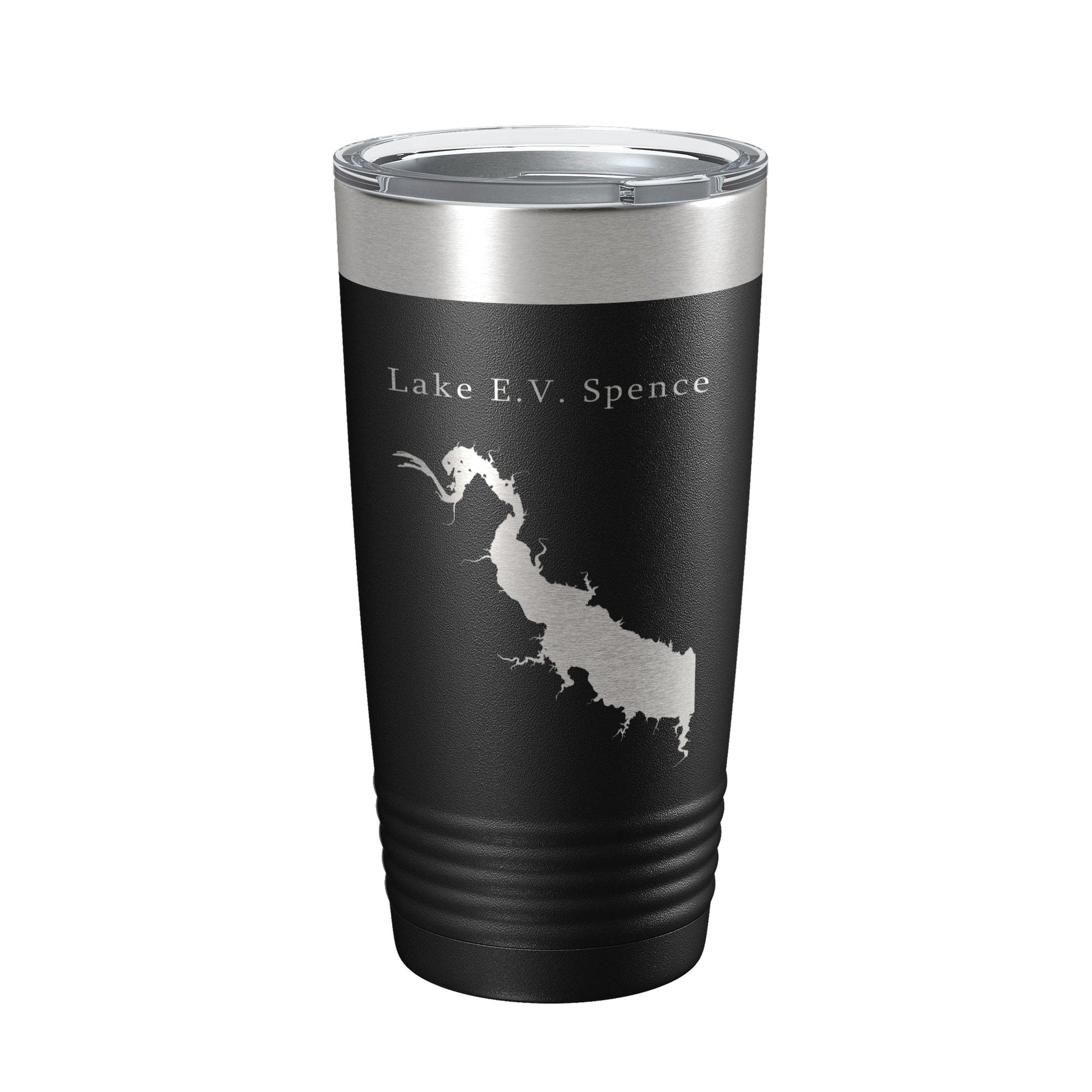 Lake E.V. Spence Reservoir Map Tumbler Travel Mug Insulated Laser Engraved Coffee Cup Texas 20 oz-5