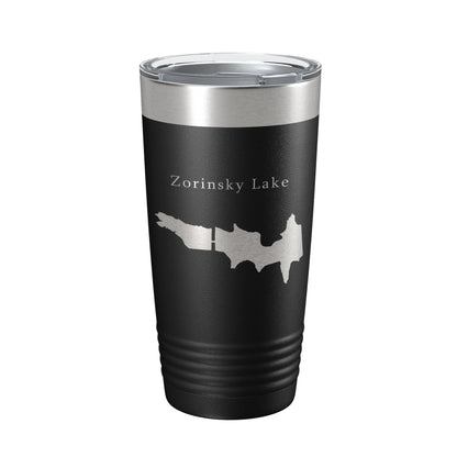 Zorinsky Lake Map Tumbler Travel Mug Insulated Laser Engraved Coffee Cup Edward Omaha Nebraska 20 oz-5