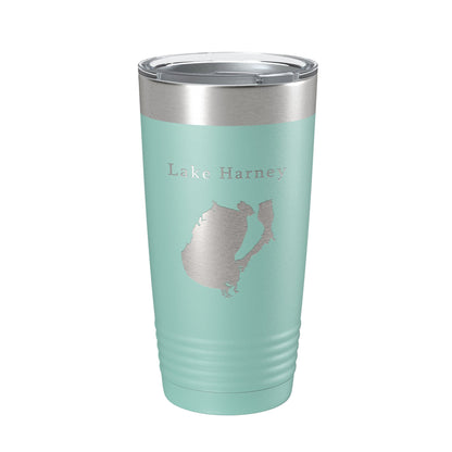 Lake Harney Map Tumbler Travel Mug Insulated Laser Engraved Coffee Cup Florida 20 oz-12