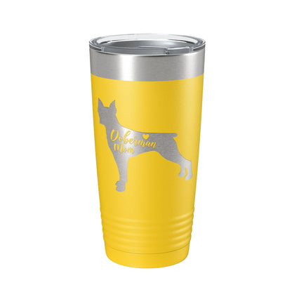 Doberman Mom Tumbler Dog Travel Mug Gift Insulated Laser Engraved Coffee Cup Dobe Dobie 20 oz-19