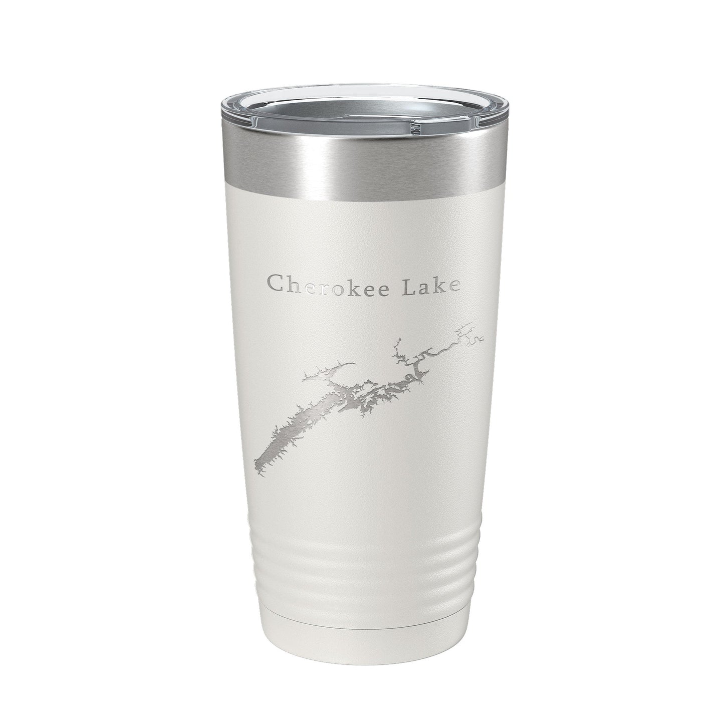 Cherokee Lake Map Tumbler Travel Mug Insulated Laser Engraved Coffee Cup Tennessee 20 oz-7
