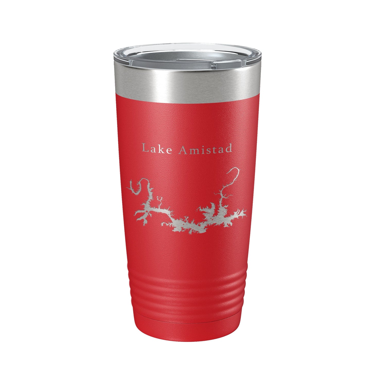 Lake Amistad Reservoir Map Tumbler Travel Mug Insulated Laser Engraved Coffee Cup Texas 20 oz-10