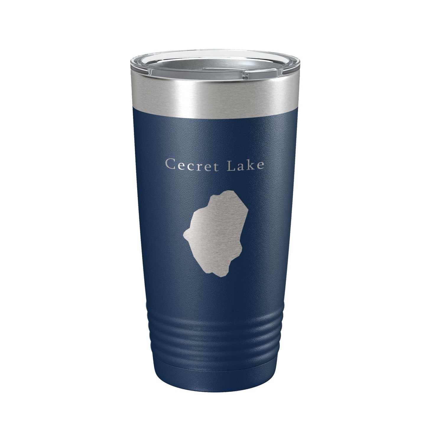 Cecret Lake Secret Map Tumbler Travel Mug Insulated Laser Engraved Coffee Cup Utah 20 oz-8