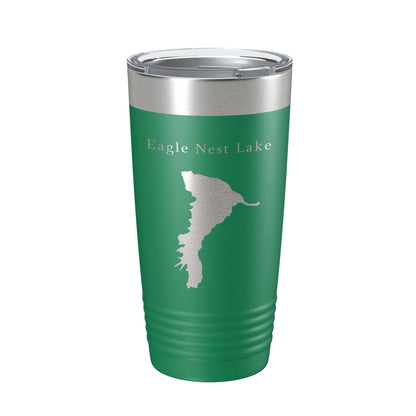 Eagle Nest Lake Map Tumbler Travel Mug Insulated Laser Engraved Coffee Cup New Mexico 20 oz-9