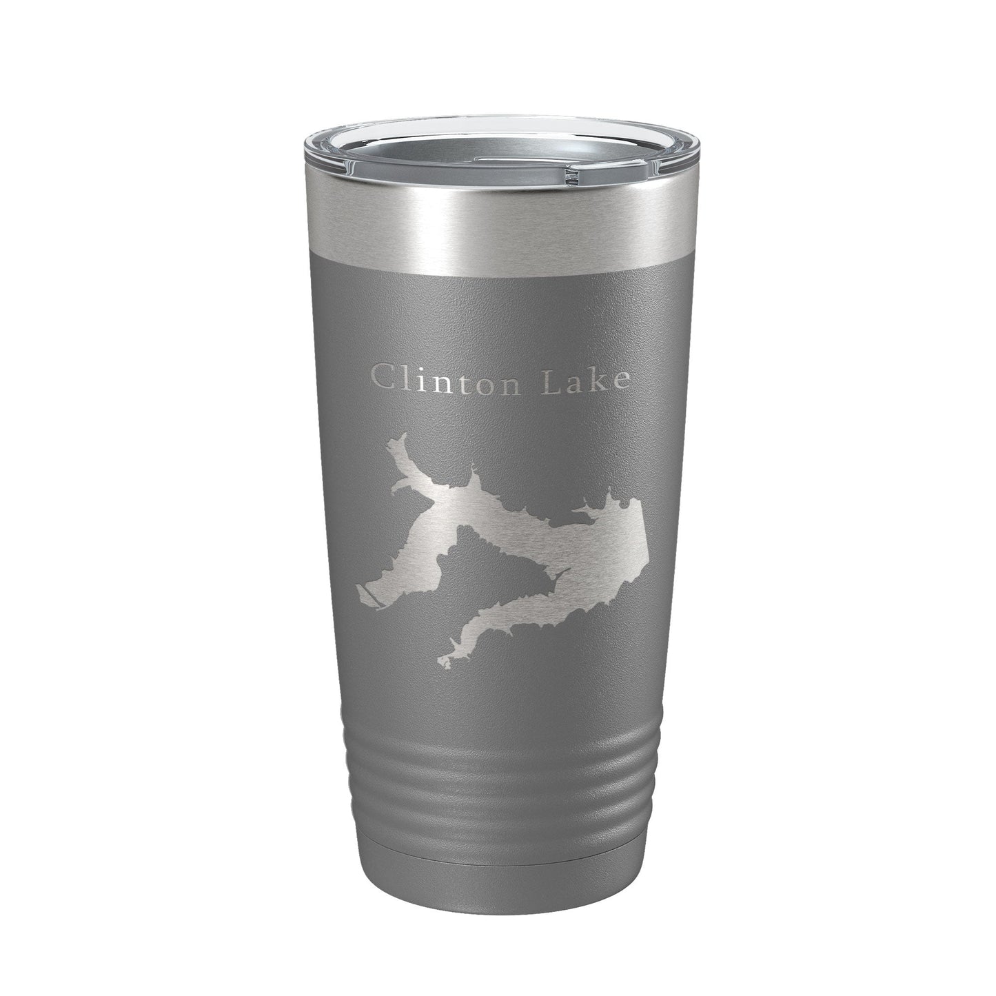 Clinton Lake Map Tumbler Travel Mug Insulated Laser Engraved Coffee Cup Kansas 20 oz-16