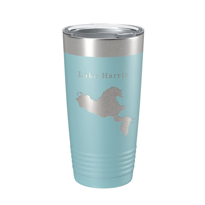 Lake Harris Map Tumbler Travel Mug Insulated Laser Engraved Coffee Cup Florida 20 oz-13