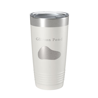 Glisson Pond Tumbler Lake Map Travel Mug Insulated Laser Engraved Coffee Cup Florida 20 oz-7