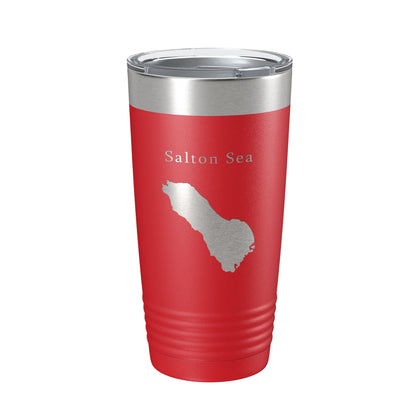 Salton Sea Tumbler Lake Map Travel Mug Insulated Laser Engraved Coffee Cup California 20 oz-10