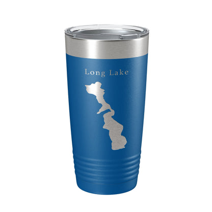 Long Lake Map Tumbler Travel Mug Insulated Laser Engraved Coffee Cup Minneapolis St. Paul Minnesota 20 oz-6