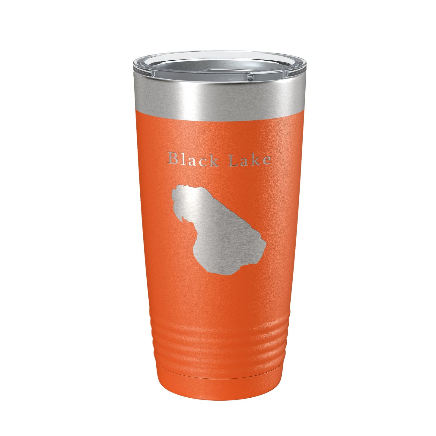Black Lake Map Tumbler Travel Mug Insulated Laser Engraved Coffee Cup Michigan 20 oz-17
