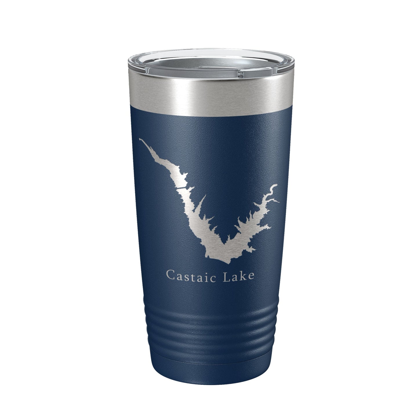 Castaic Lake Map Tumbler Travel Mug Insulated Laser Engraved Coffee Cup California 20 oz-2