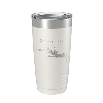 DeGray Lake Map Tumbler Travel Mug Insulated Laser Engraved Coffee Cup Arkansas 20 oz-1