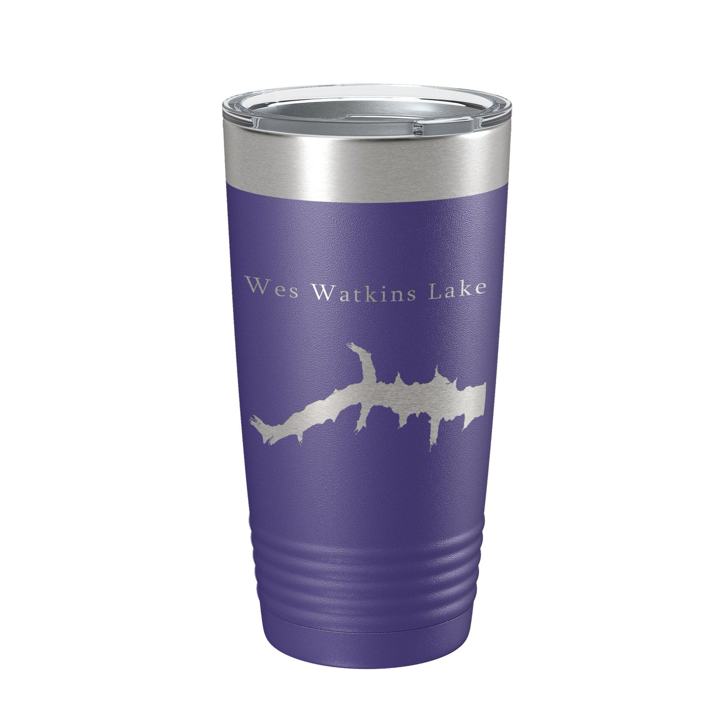 Wes Watkins Lake Map Tumbler Travel Mug Insulated Laser Engraved Coffee Cup Oklahoma 20 oz-15