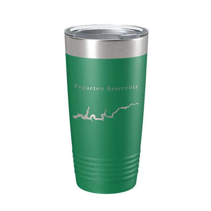 Pepacton Reservoir Tumbler Lake Map Travel Mug Insulated Laser Engraved Coffee Cup New York 20 oz-9
