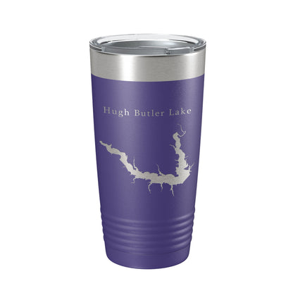 Hugh Butler Lake Map Tumbler Travel Mug Insulated Laser Engraved Coffee Cup Red Willow Reservoir Nebraska 20 oz-15
