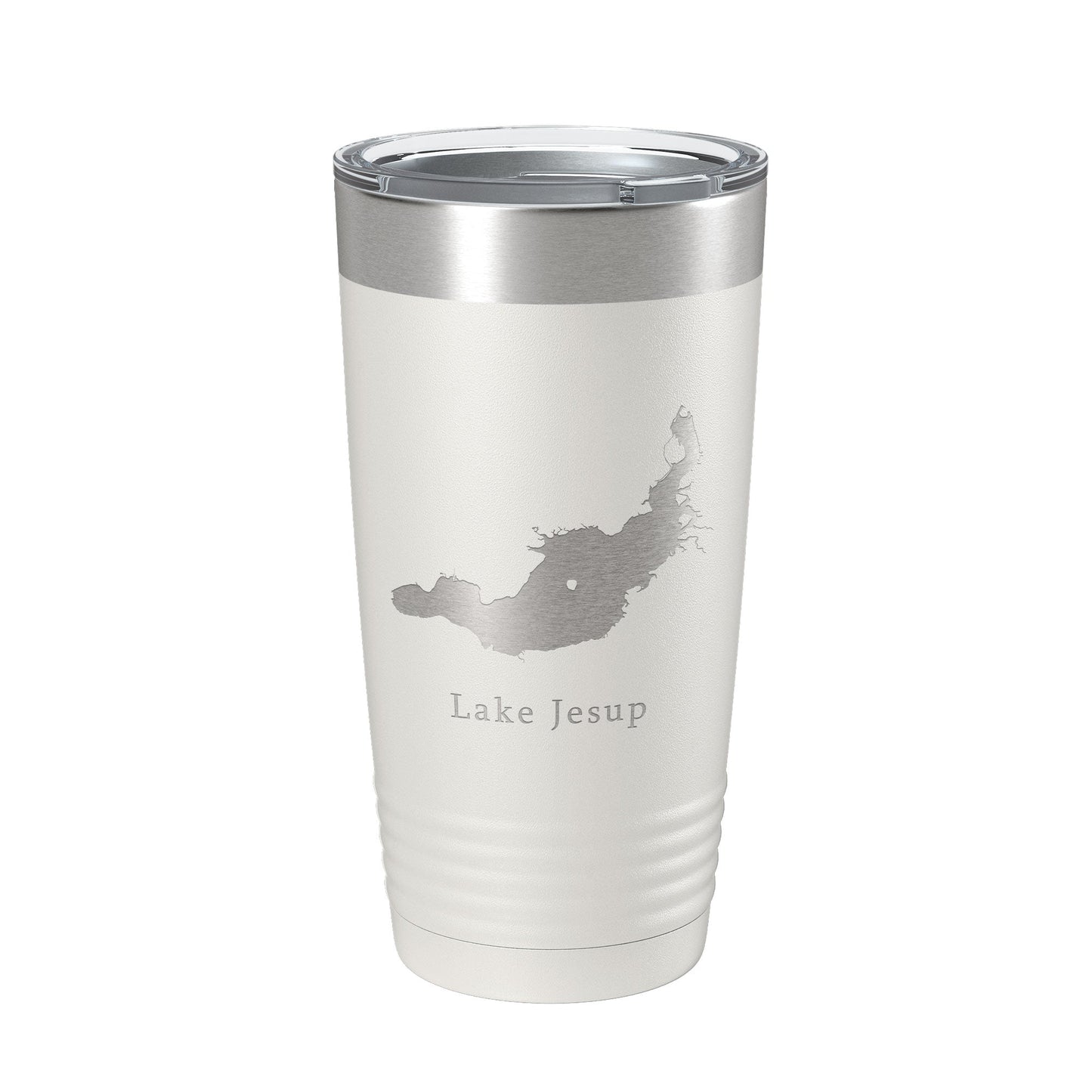 Lake Jesup Map Tumbler Travel Mug Insulated Laser Engraved Coffee Cup Florida 20 oz-1