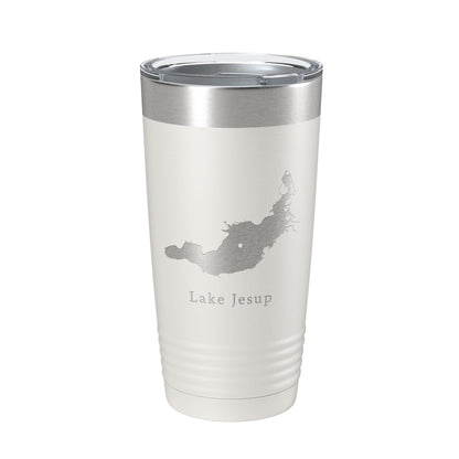 Lake Jesup Map Tumbler Travel Mug Insulated Laser Engraved Coffee Cup Florida 20 oz-7