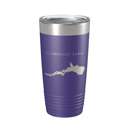 Centennial Lake Map Tumbler Travel Mug Insulated Laser Engraved Coffee Cup Maryland 20 oz-15