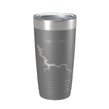 Tygart Lake Map Tumbler Travel Mug Insulated Laser Engraved Coffee Cup West Virginia 20 oz-16