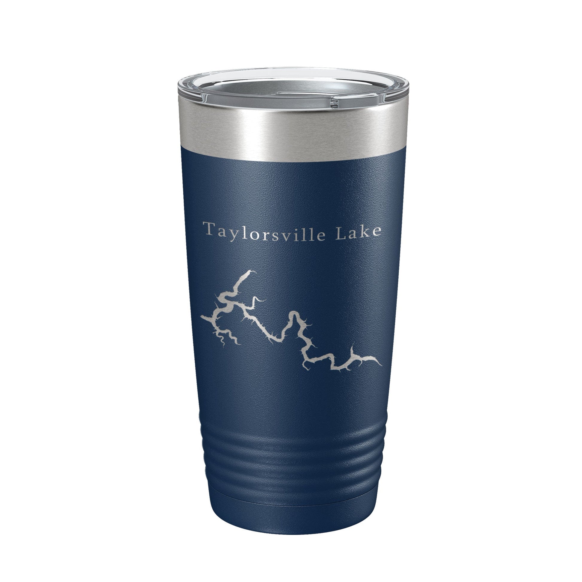Taylorsville Lake Map Tumbler Travel Mug Insulated Laser Engraved Coffee Cup Kentucky 20 oz-2
