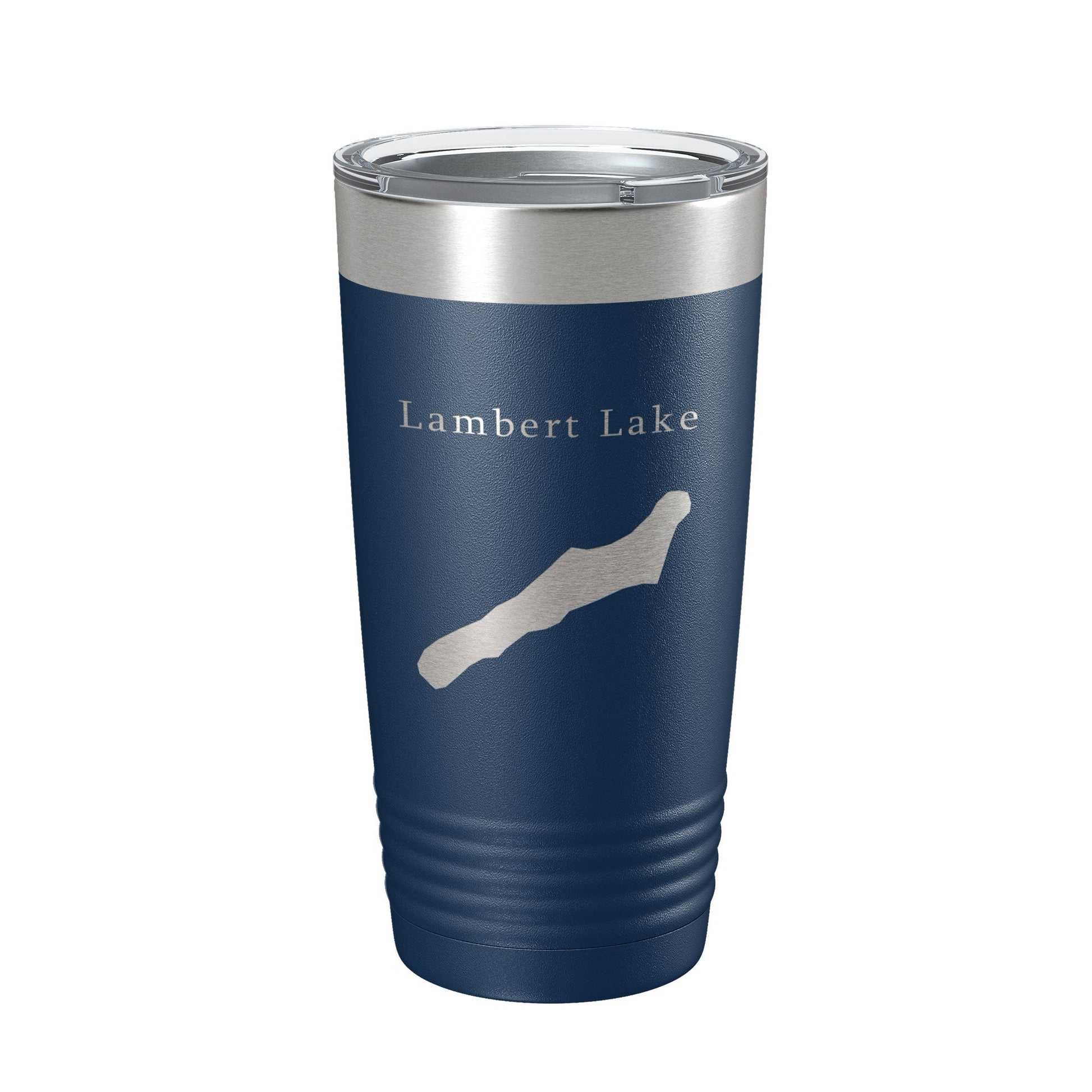 Lambert Lake Map Tumbler Travel Mug Insulated Laser Engraved Coffee Cup Georgia 20 oz-2