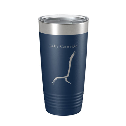 Lake Carnegie Map Tumbler Travel Mug Insulated Laser Engraved Coffee Cup Princeton New Jersey 20 oz-2