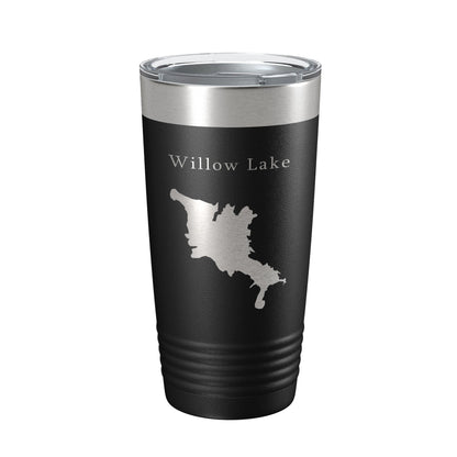 Willow Creek Lake Map Tumbler Travel Mug Insulated Laser Engraved Coffee Cup Arizona 20 oz-0