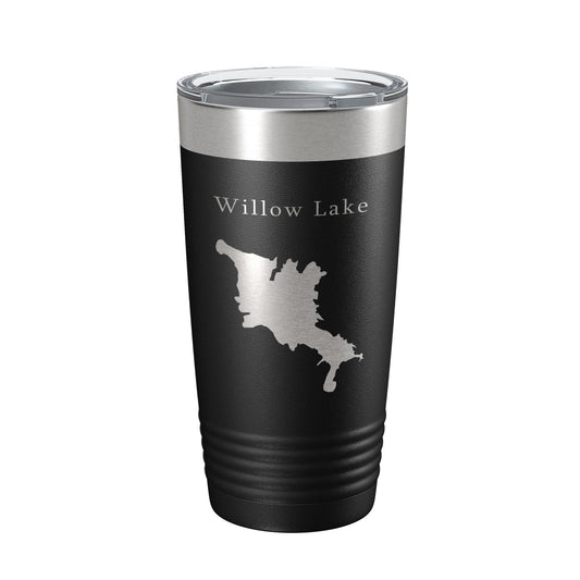 Willow Creek Lake Map Tumbler Travel Mug Insulated Laser Engraved Coffee Cup Arizona 20 oz-0