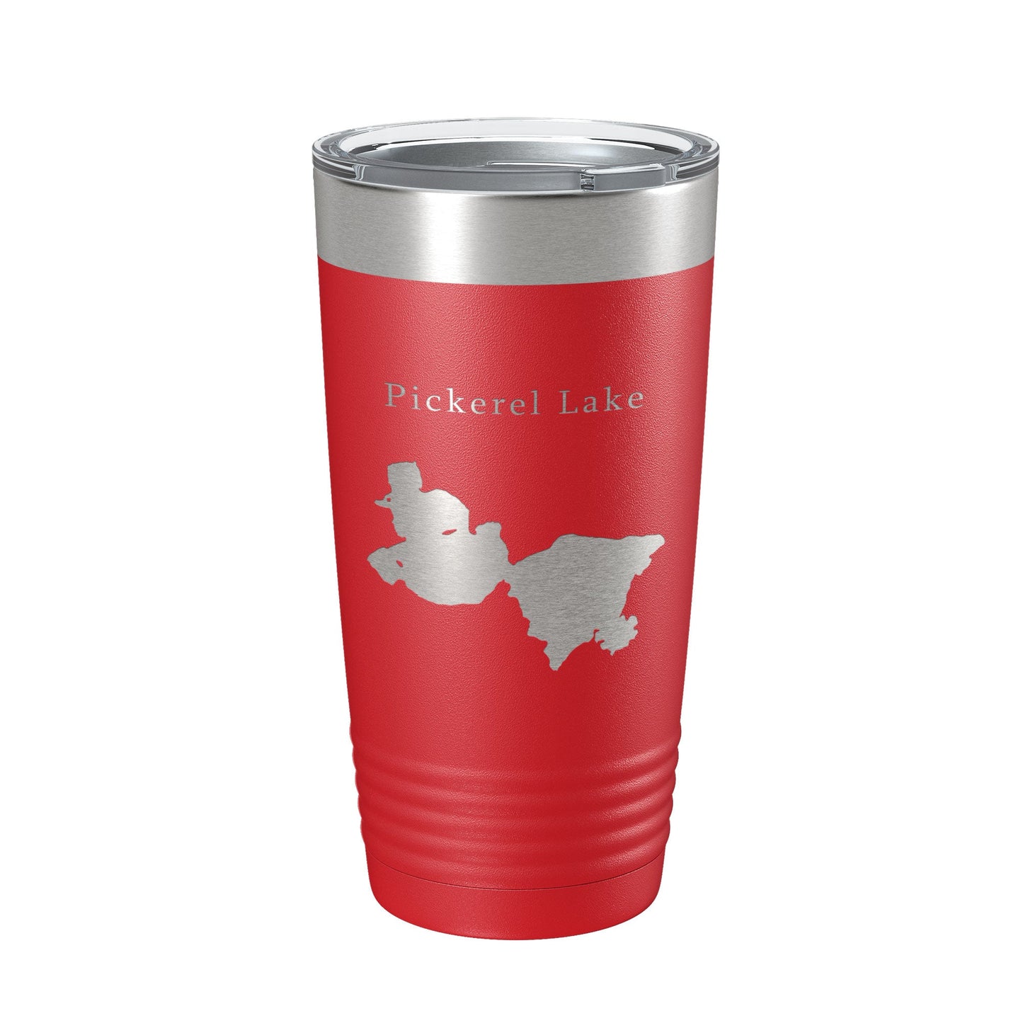 Pickerel Lake Map Tumbler Travel Mug Insulated Laser Engraved Coffee Cup Wisconsin 20 oz-10