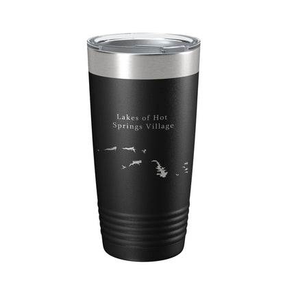 Lakes of Hot Springs Village Map Tumbler Travel Mug Insulated Laser Engraved Coffee Cup Arkansas 20 oz-5