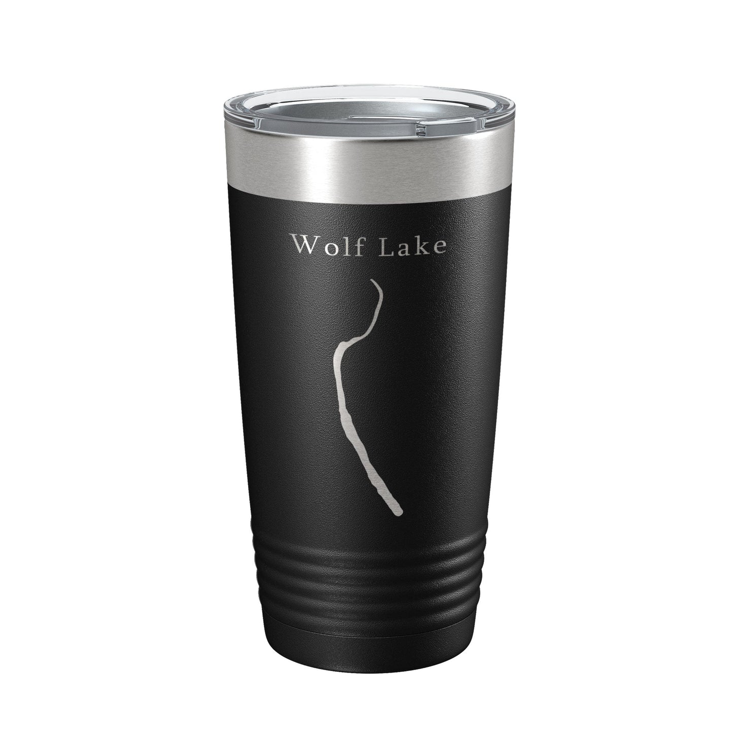 Wolf Lake Map Tumbler Travel Mug Insulated Laser Engraved Coffee Cup Illinois 20 oz-5