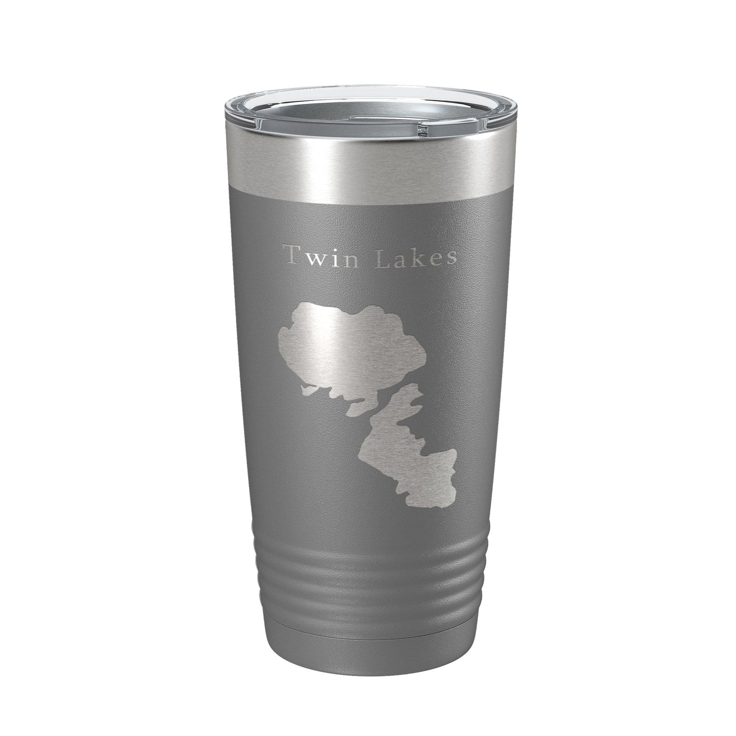 Twin Lakes Map Tumbler Travel Mug Insulated Laser Engraved Coffee Cup Idaho 20 oz-16