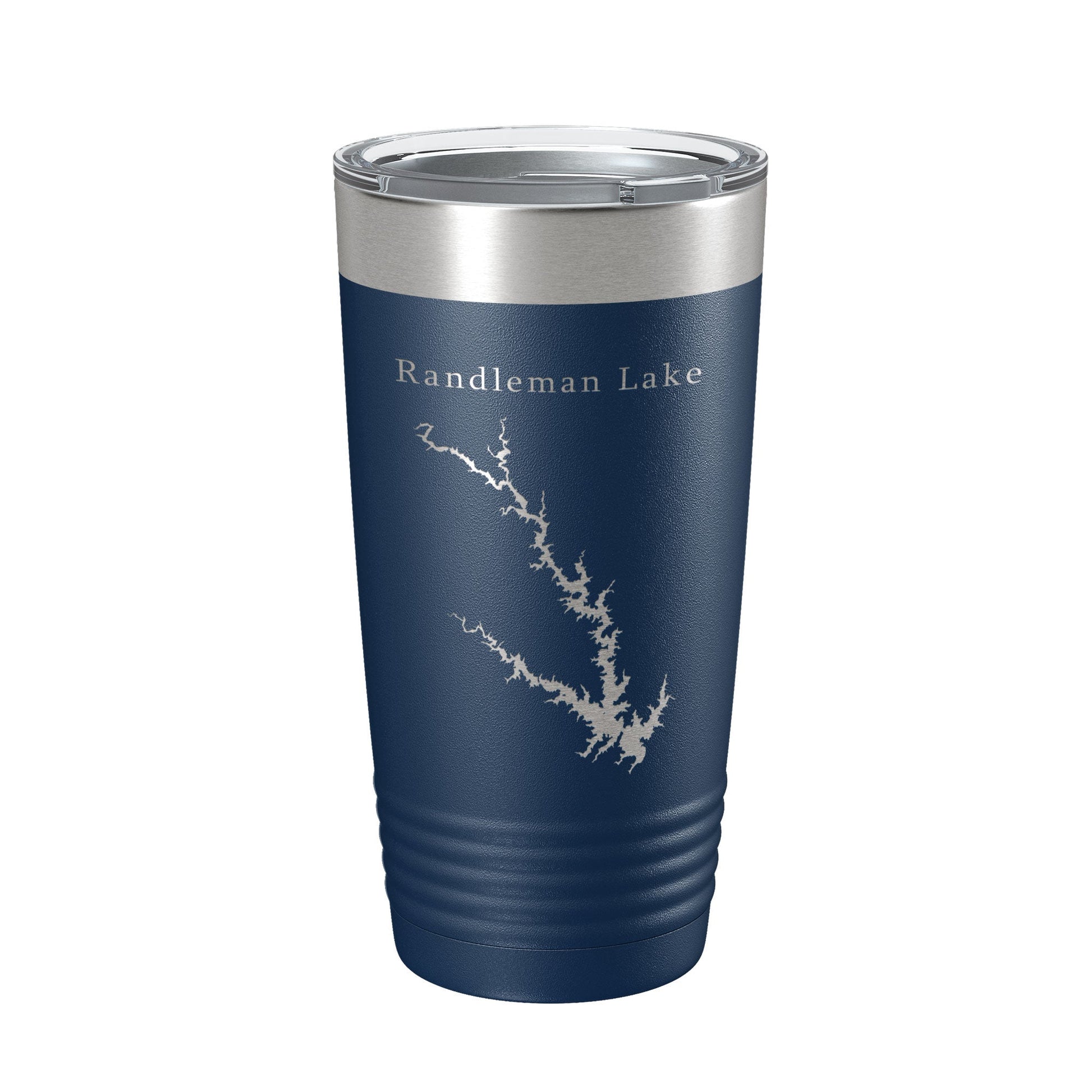 Randleman Lake Map Tumbler Travel Mug Insulated Laser Engraved Coffee Cup North Carolina 20 oz-2