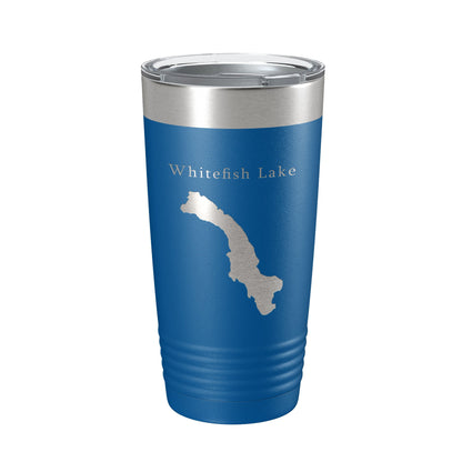 Whitefish Lake Map Tumbler Travel Mug Insulated Laser Engraved Coffee Cup Montana 20 oz-6