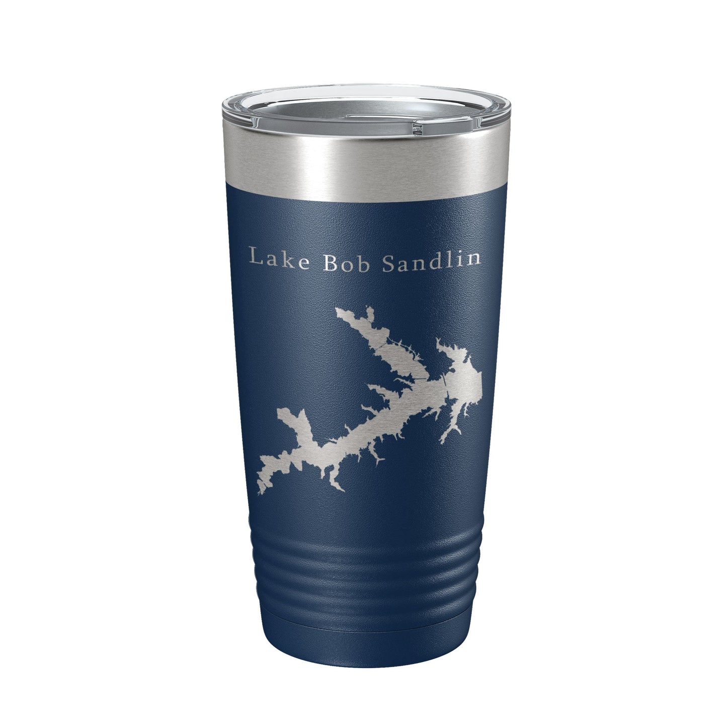 Lake Bob Sandlin Map Tumbler Travel Mug Insulated Laser Engraved Coffee Cup Monticello Reservoir Texas 20 oz-2