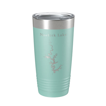 Norfork Lake Map Tumbler Travel Mug Insulated Laser Engraved Coffee Cup Arkansas Missouri 20 oz-12
