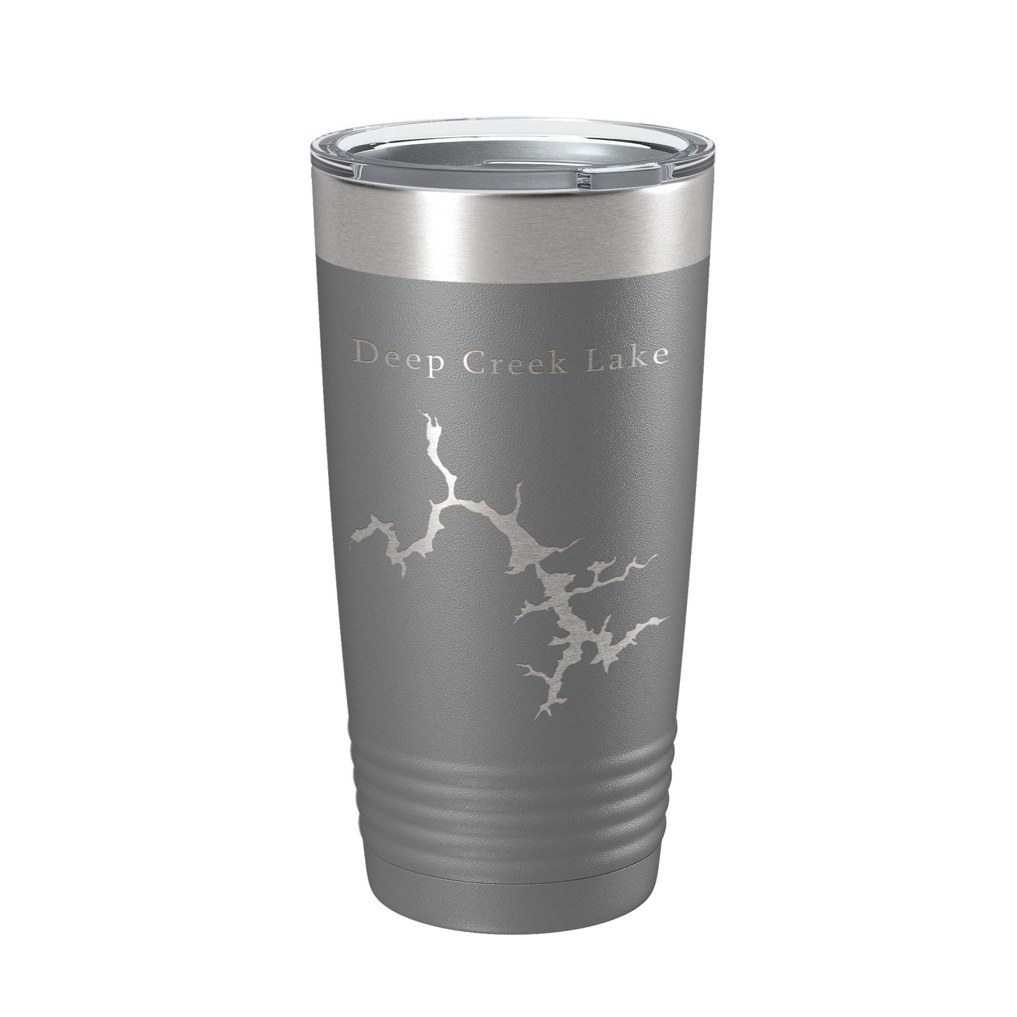 Deep Creek Lake Map Tumbler Travel Mug Insulated Laser Engraved Coffee Cup Maryland 20 oz-16