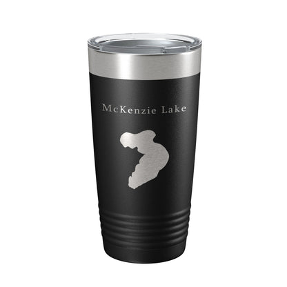 McKenzie Lake Map Tumbler Travel Mug Insulated Laser Engraved Coffee Cup Wisconsin 20 oz-0