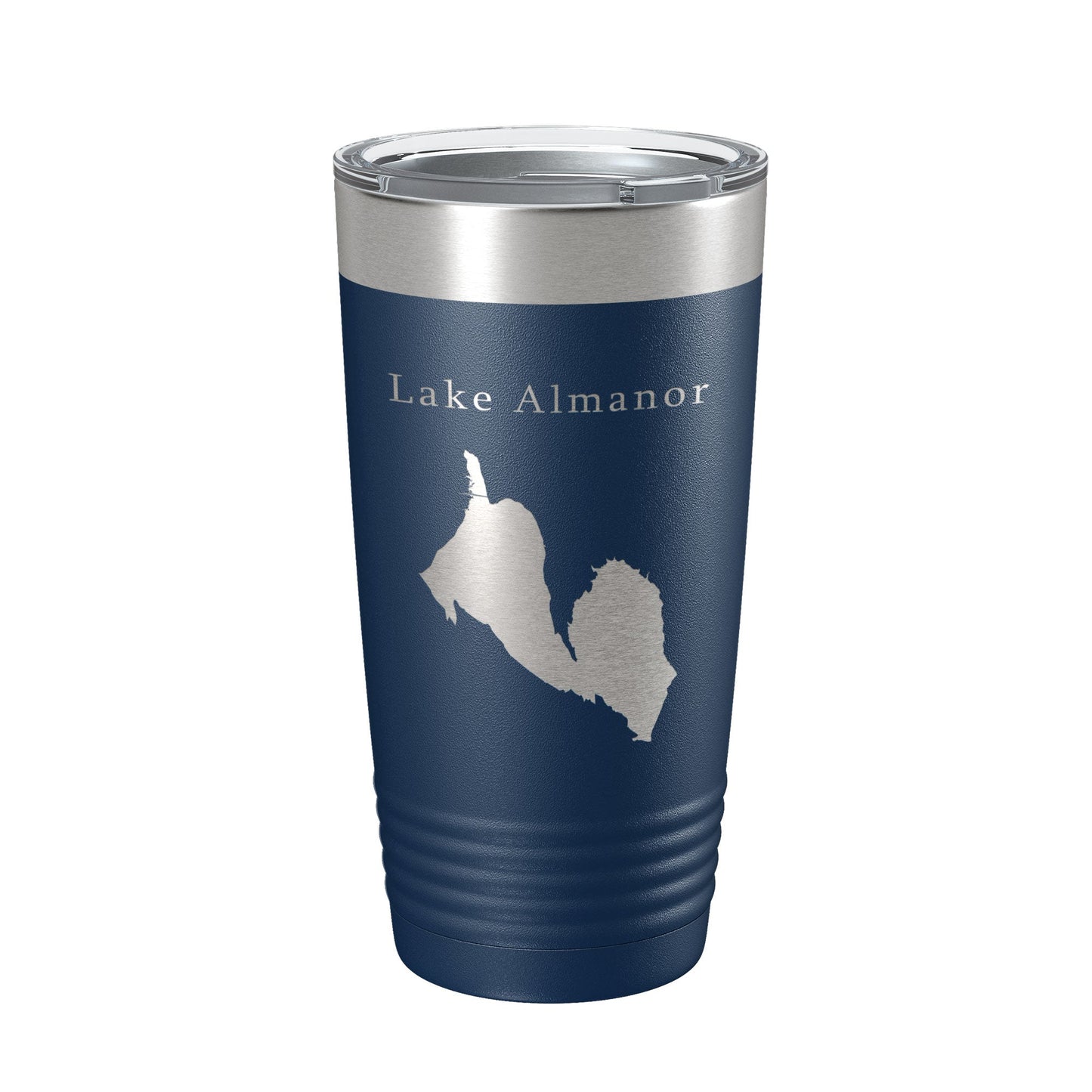 Lake Almanor Map Tumbler Travel Mug Insulated Laser Engraved Coffee Cup California 20 oz-2