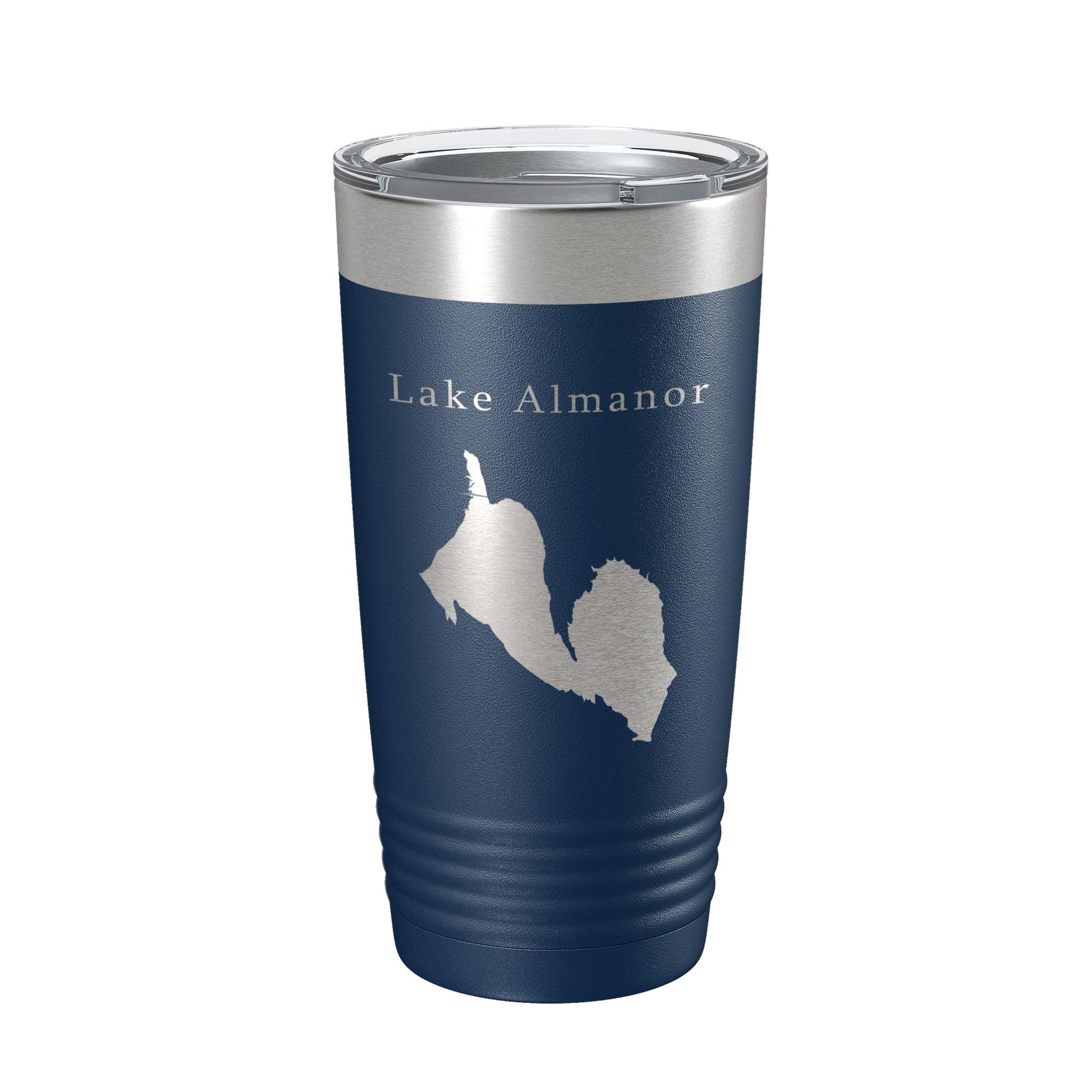 Lake Almanor Map Tumbler Travel Mug Insulated Laser Engraved Coffee Cup California 20 oz-2