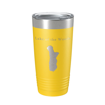 Lake of the Woods Map Tumbler Travel Mug Insulated Laser Engraved Coffee Cup Oregon 20 oz-19