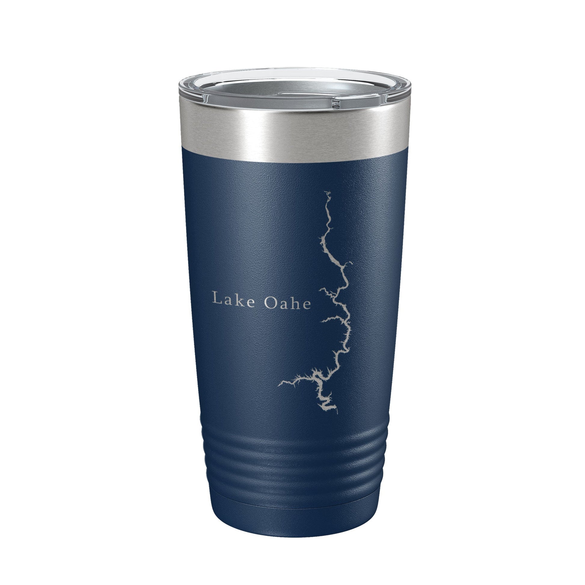 Lake Oahe Map Tumbler Travel Mug Insulated Laser Engraved Coffee Cup South Dakota 20 oz-2